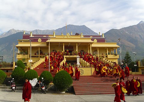 Der Karmapa Tempel in Nordindien