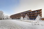 Weiße Winterlandschaft im Bora HotSpaResort am Bodensee