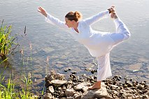 Yogalehrerin Meike Wolf
