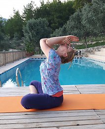 Yogalehrerin Katrin Eggert