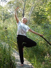 Yogalehrerin Marlise Dupuis