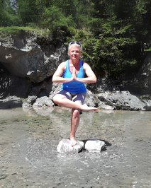 Yogalehrerin Katja Schwarz