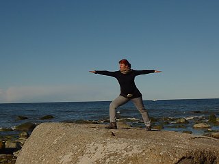 Yogalehrerin Kristin-Sybill Große