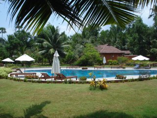 Einer der Pools im Poovar Island Resort in Kerala