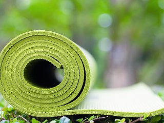 Yogamatte für den Yoga-Kurs