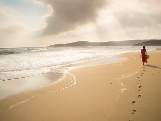 Fußspuren im Sand