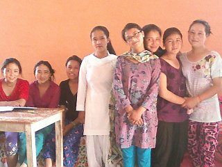 Schülerin Lobsang Halden in Jammu