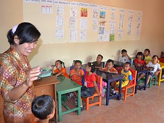 Unterricht im Kindergarten des Matahari