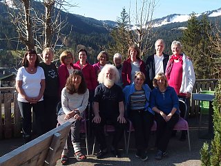 Viel Spaß hatte die Gruppe rund um Yogalehrerin Astrid Klinski im Bio-Berghotel Ifenblick