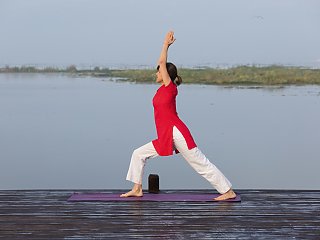 Yogalehrerin Barbara Luderer