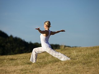 Yogalehrerin Astrid Rövekamp