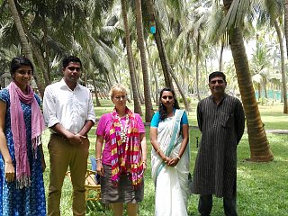 NEUE WEGE Mitarbeiterin Petra Holz war zu Besuch im Sitaram Beach Retreat in Indien