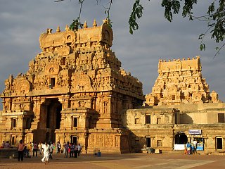 Auch der Brihadishvara-Tempel in Thanjavur lag auf der Route der Reisegruppe