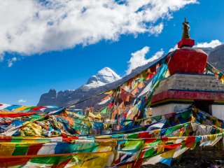 Tibets Trekking Pfade bieten einen einzigartigen Blick auf die Gipfel des Himalaya und den heiligen Berg Kailash