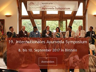 Herzlich willkommen zum 19. Internationalen Ayurveda Symposium in Birstein