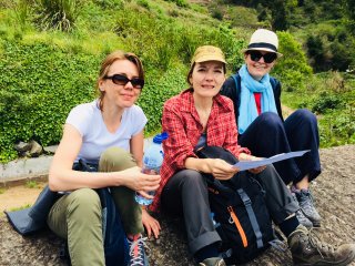 Die Gruppe entdeckte die Blumeninsel Madeira auf einer Levada-Wanderung