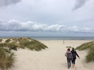 Wir machen uns auf zum Strand...