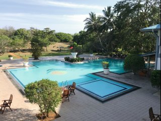 Von Ihrem Zimmer aus haben Sie den direkten Blick auf die Poolanlage