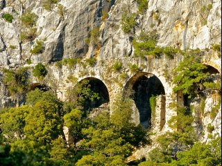 Ein Stück Trocksteinmauer auf der Wanderung auf Mallorca