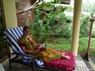 NEUE WEGE Mitarbeiterin Simona Unger-Tahal war zu Besuch im Sitaram Beach Retreat in Indien