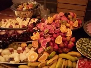 Die bunte Frühstücksauswahl im Hotel Estalagem