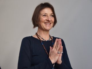 Die Yogalehrerin und Kursleiterin Gabriele Haage