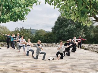 Unsere erste Reisegruppe im Frühling