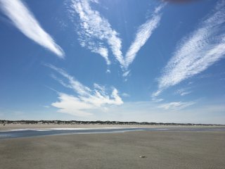 Bei schönstem Wetter wurden ausgedehnte Strand Spaziergänge unternommen.
