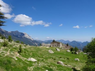 Grüne Wiesen und beeindruckende Berge laden zum Wandern ein