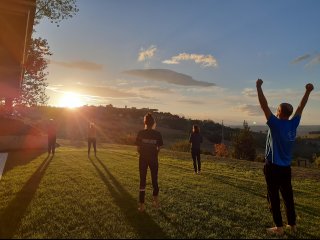 Genießen Sie von der Villa Garulli aus den Sonnenuntergang