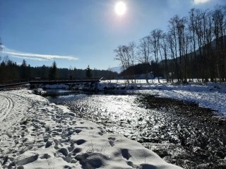 Was gibt es schöneres als strahlender Sonnenschein in der Schneelandschaft?