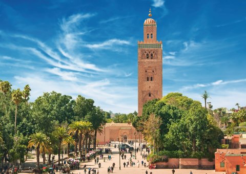 Hauptplatz in der Altstadt von Marrakesch