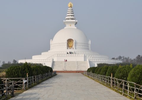 Der Japanese Peace Pagoda in Lumbini