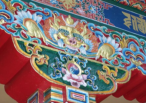 Kultur dharamsala buddhismus schmuckelement