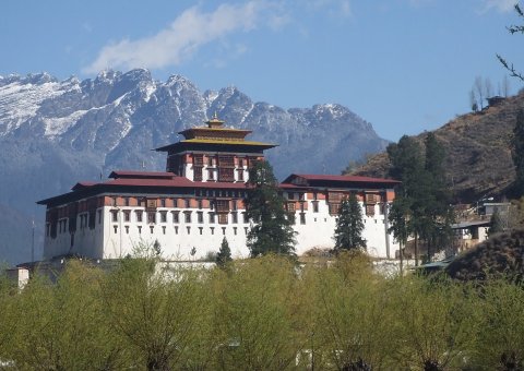 Einer der Tempel in Bhutan 