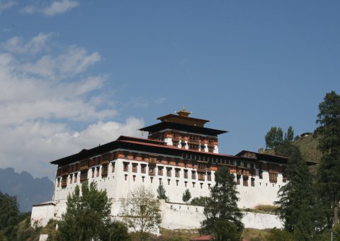 Ein Tempel in Paro 