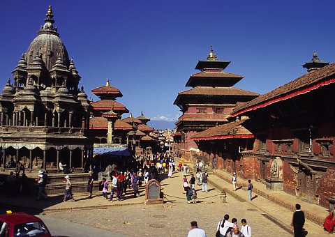 Entdecken Sie bei einer Wanderung den kleinen Ort Patan in Kathmandu
