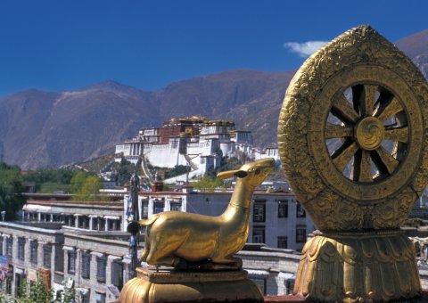 Lhasa Wahrzeichen: der Potala Palast