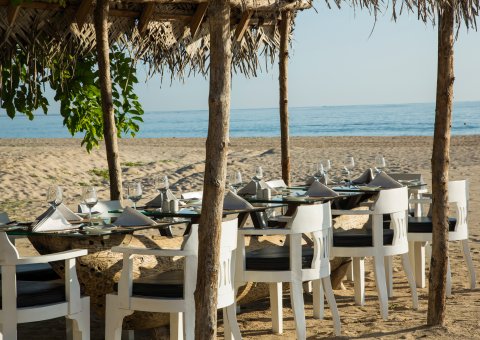 Das Barfuß-Restaurant direkt am Strand