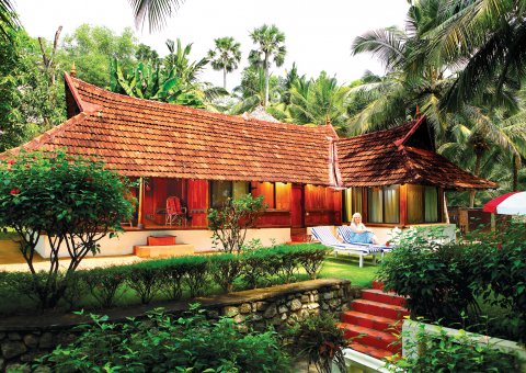 Blick auf das Kerala House