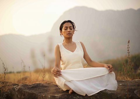 Meditation im Freien