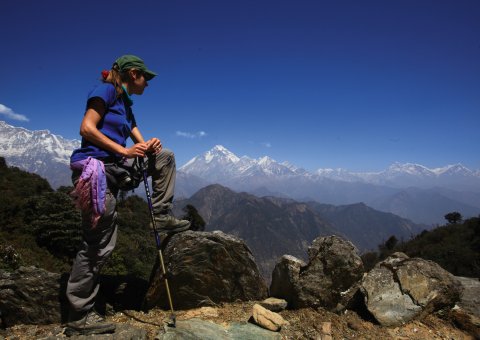 In Nepal gibt es viele Trekking Routen 