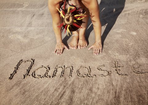 Namaste am Strand