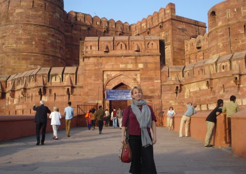 Petra Holz in Agra