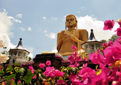 Buddha-Statue auf der Rundreise durch Sri Lanka