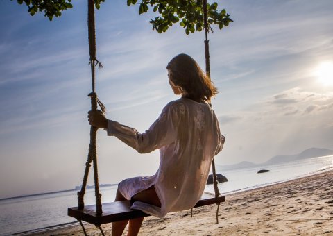 Traumschaukel am Strand