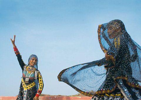 Kalbelia Tänzerinnen in Rajasthan