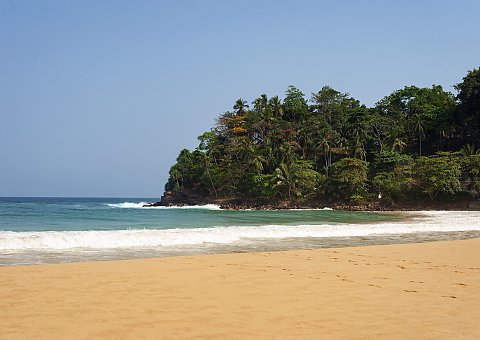 Der Sandstrand direkt vor dem Surya Lanka lädt Sie während Ihrer Ayurveda Reise zum ausgiebigen Spazieren ein