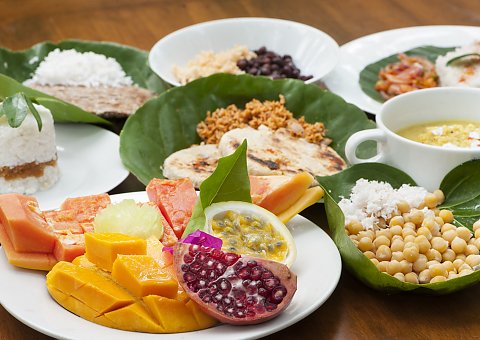 Im Surya Lanka warten speziell auf Ihren Dosha Typ abgestimmte ayurvedische Gerichte auf Sie