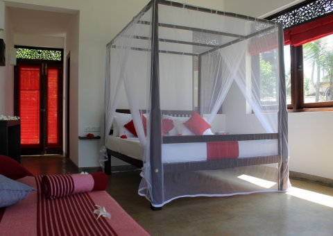 Mit Liebe zum Detail und stilvollen Möbel eingerichtet, strahlen die Bungalows im ANANDA pure Gemütlichkeit aus